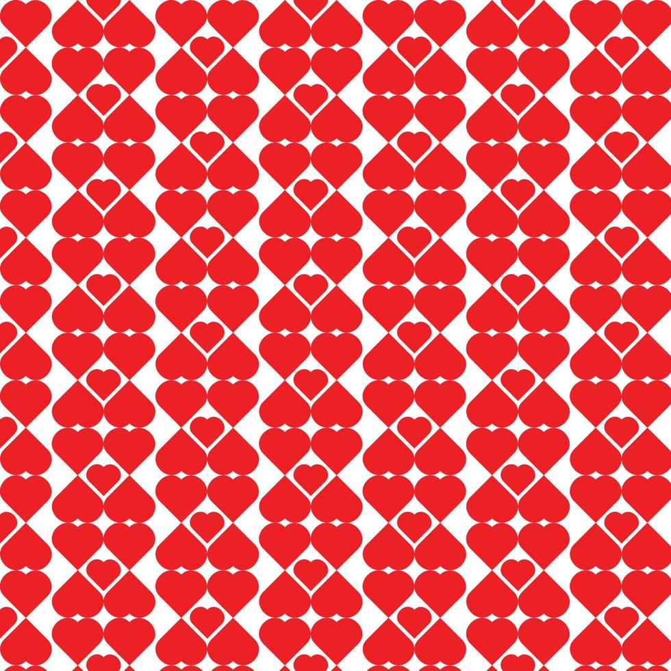 motif d'amour sans couture de vecteur abstrait de coeur géométrique.