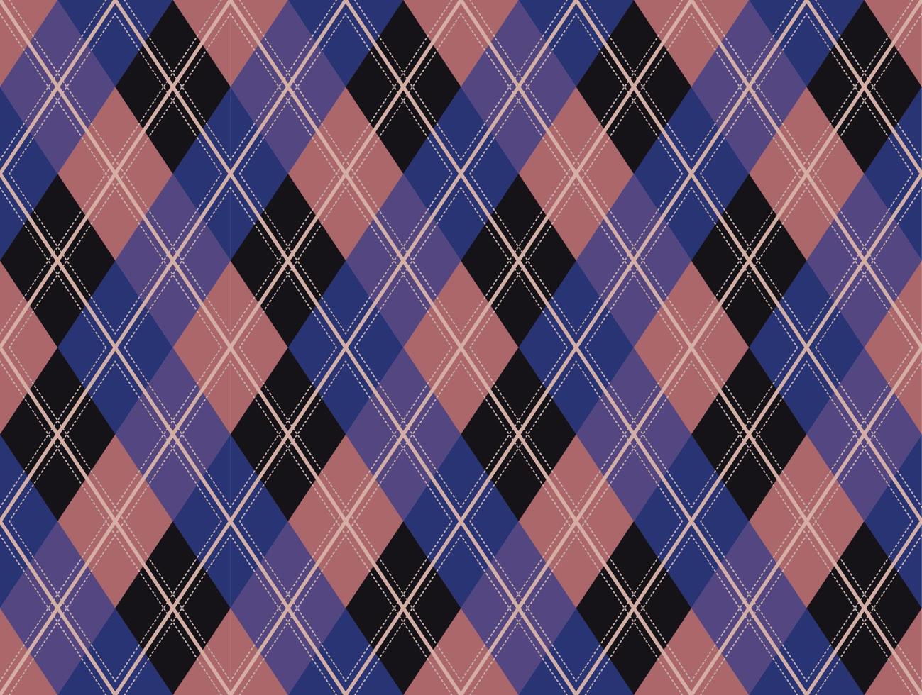 vecteur de motif argyle, géométrique, arrière-plan, tricot classique, plaid