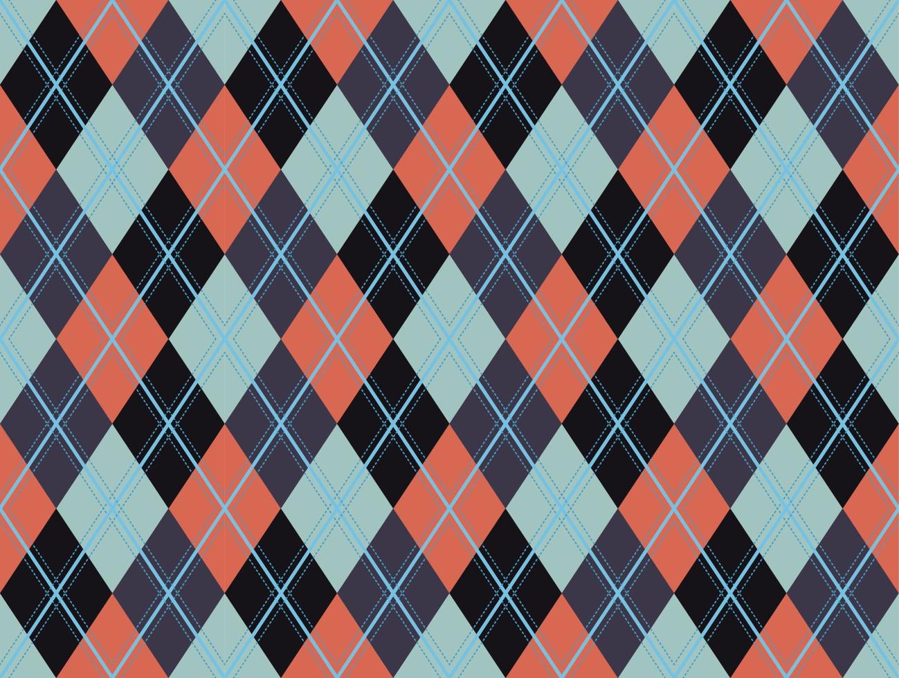 vecteur de motif argyle, géométrique, arrière-plan, tricot classique, plaid