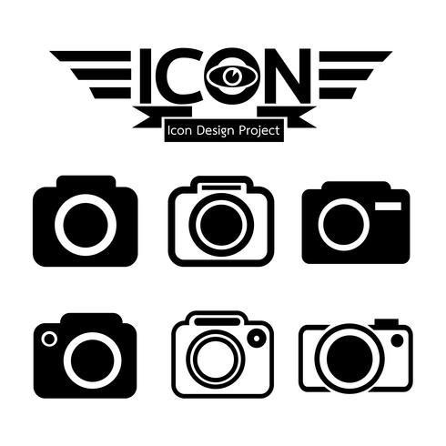 Caméra icône symbole signe vecteur