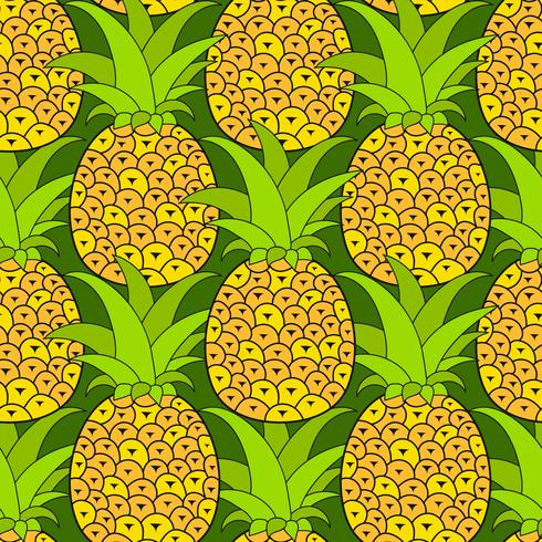 Modèle sans couture d&#39;ananas. Fond tropical. Illustration vectorielle vecteur