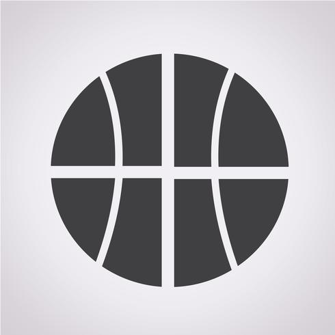 Signe de symbole icône basket vecteur