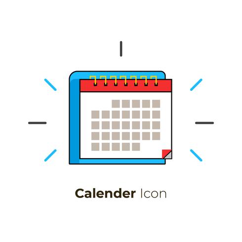 Icône de calendrier vecteur