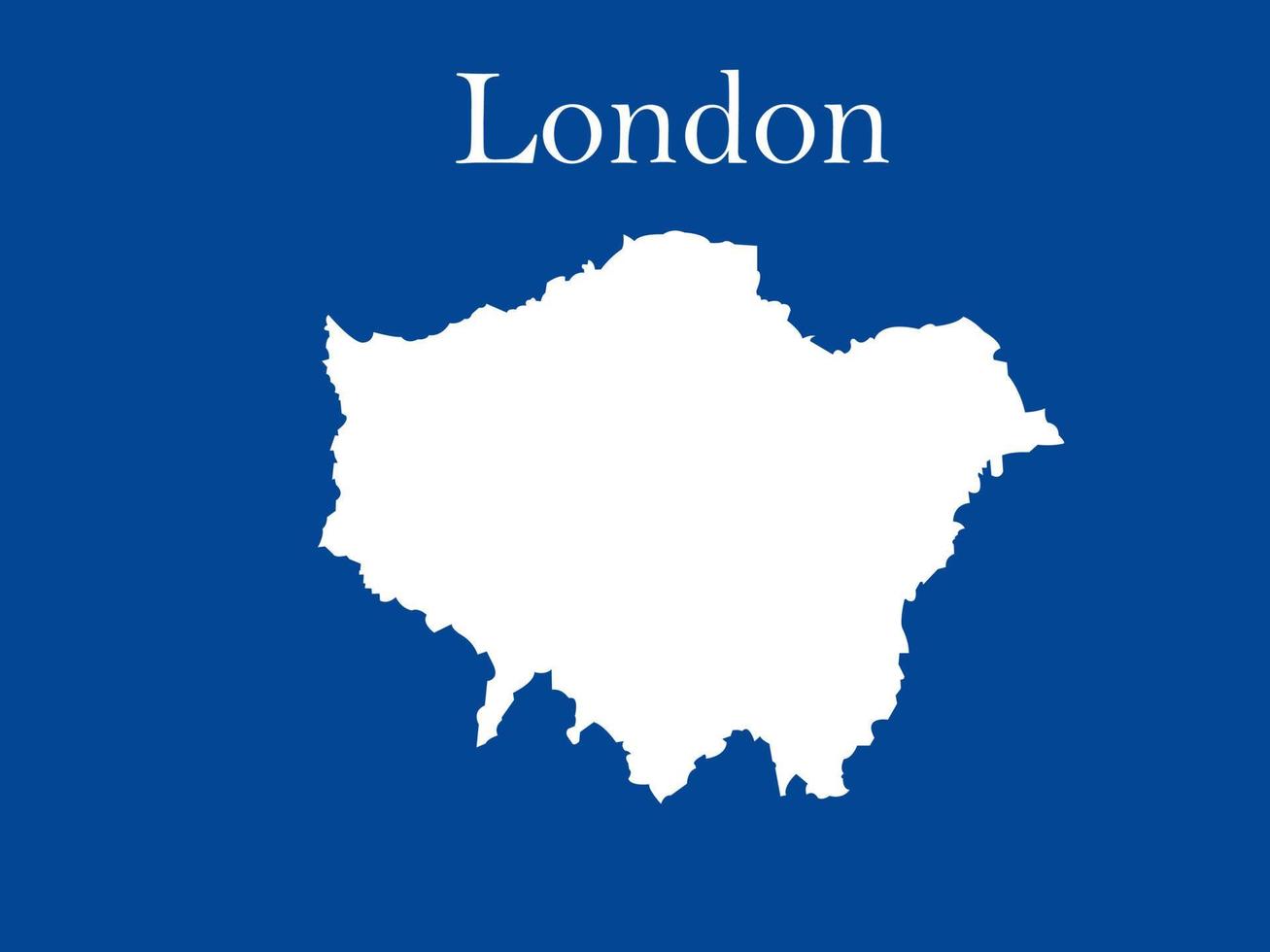 carte vectorielle Londres vecteur