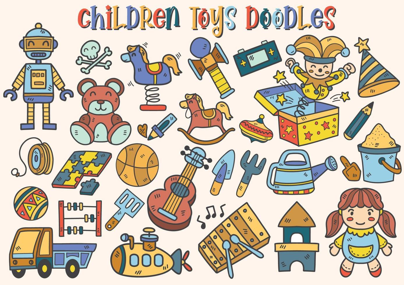 vecteur d'illustration de jouets pour enfants pour bannière
