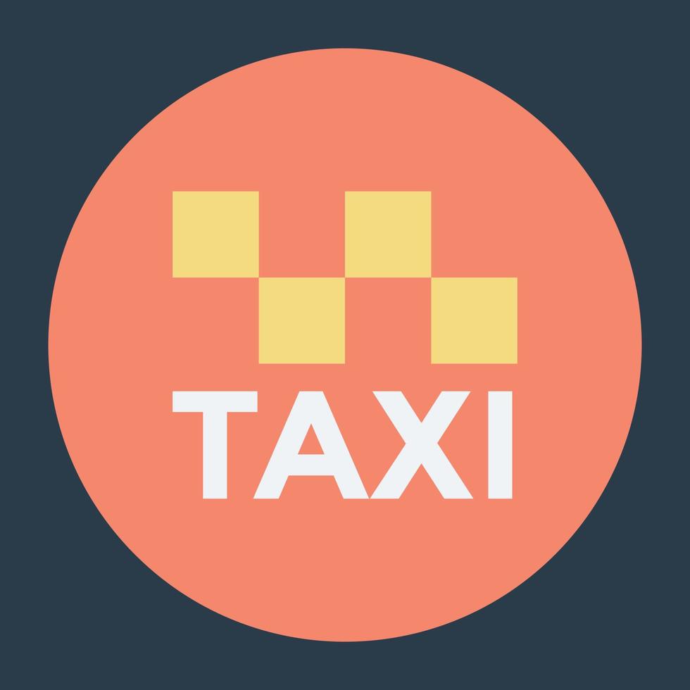 concepts de taxi à la mode vecteur