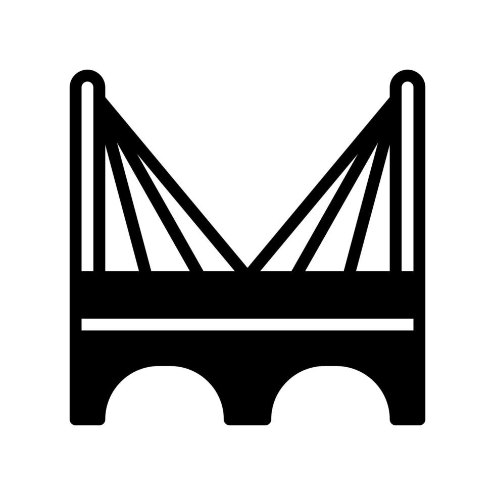icône de style solide de pont. illustration vectorielle pour la conception graphique, le site Web, l'application vecteur