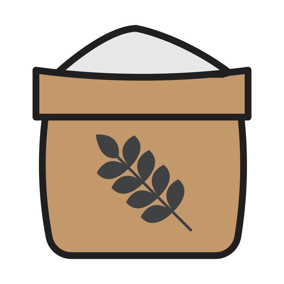 icône de farine pour site Web, promotion, médias sociaux vecteur