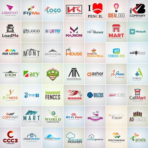 49 modèles de conception de logos d&#39;entreprise vecteur