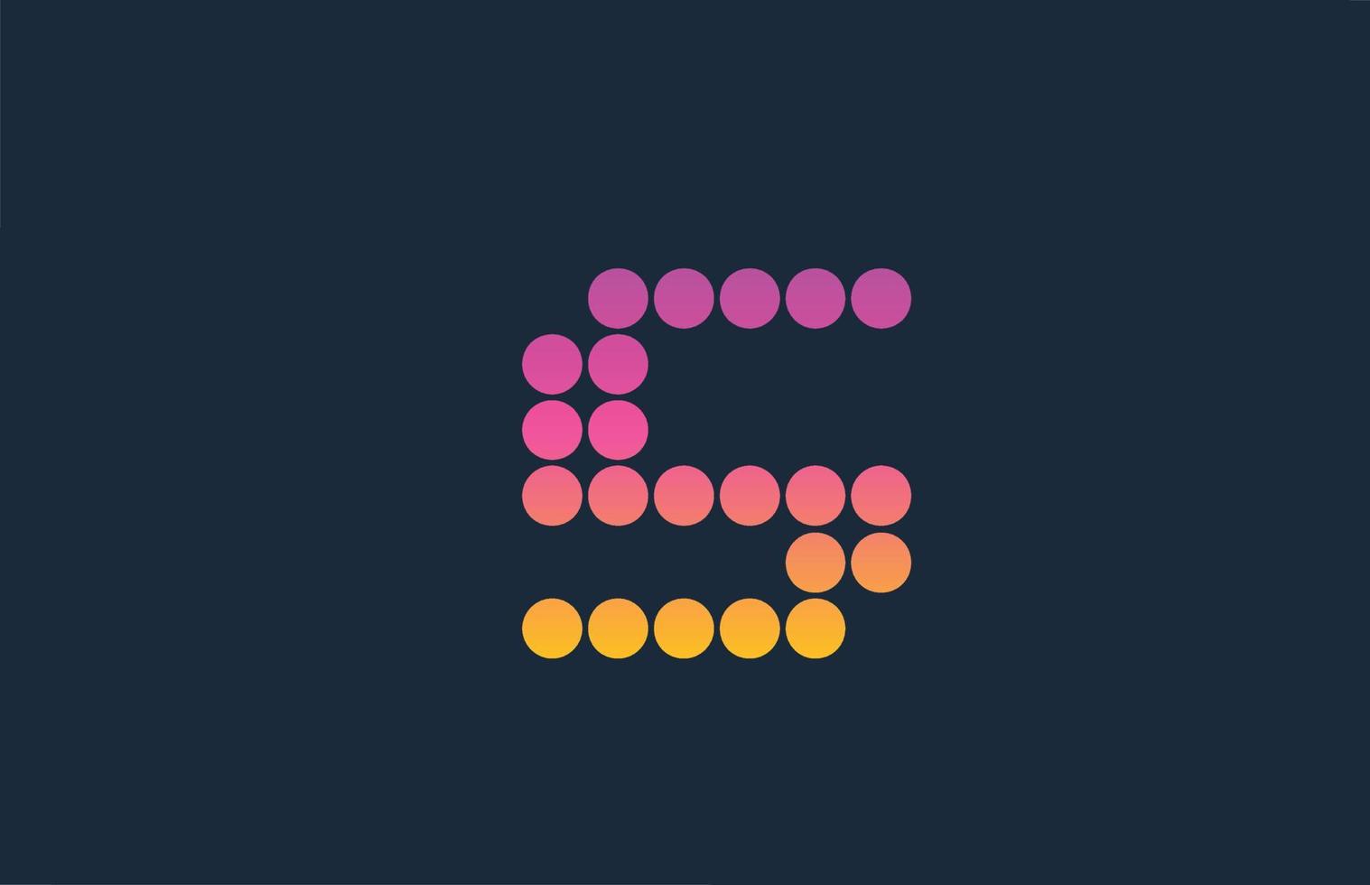 s rose jaune pointillé alphabet lettre logo icône création. modèle créatif pour les entreprises et les entreprises vecteur