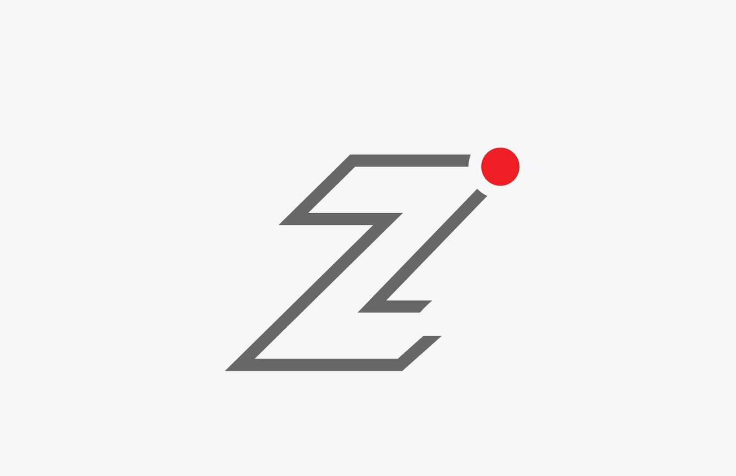 création de logo d'icône de lettre d'alphabet z. modèle créatif pour entreprise vecteur