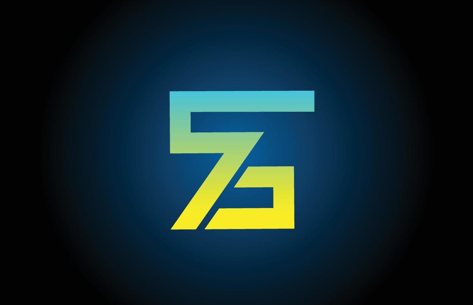 création d'icône de logo lettre z alphabet ligne verte. modèle créatif pour entreprise et entreprise vecteur