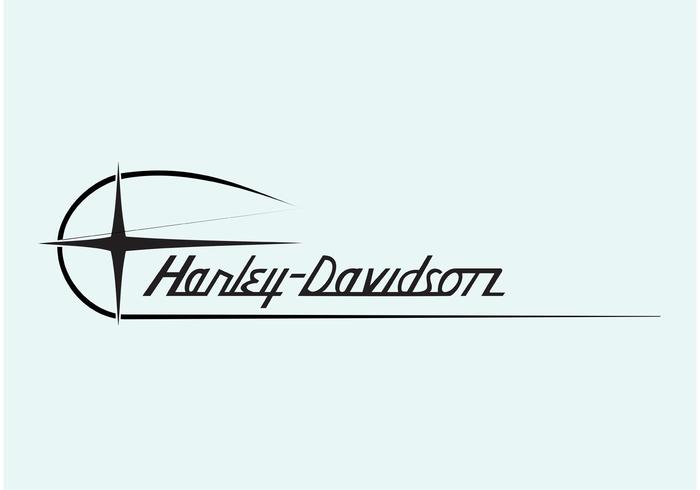 Logo de harley davidson vecteur