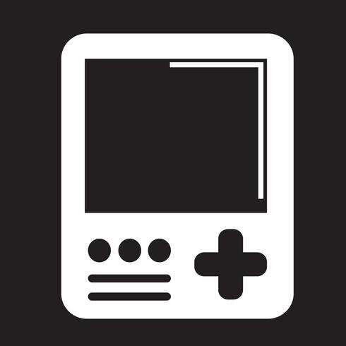 Icône de la console de jeu portable vecteur