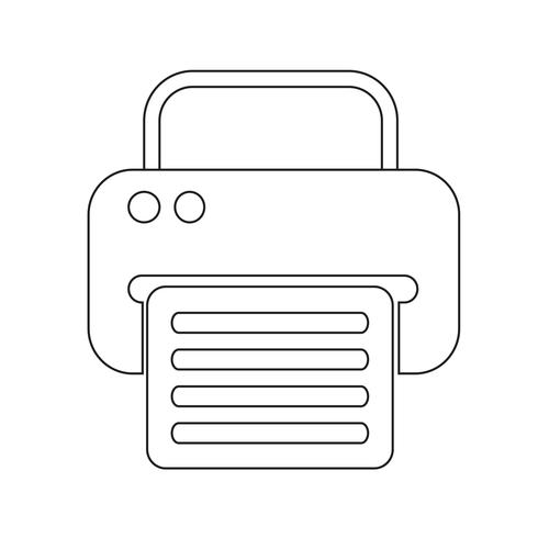 icône de fax web vecteur