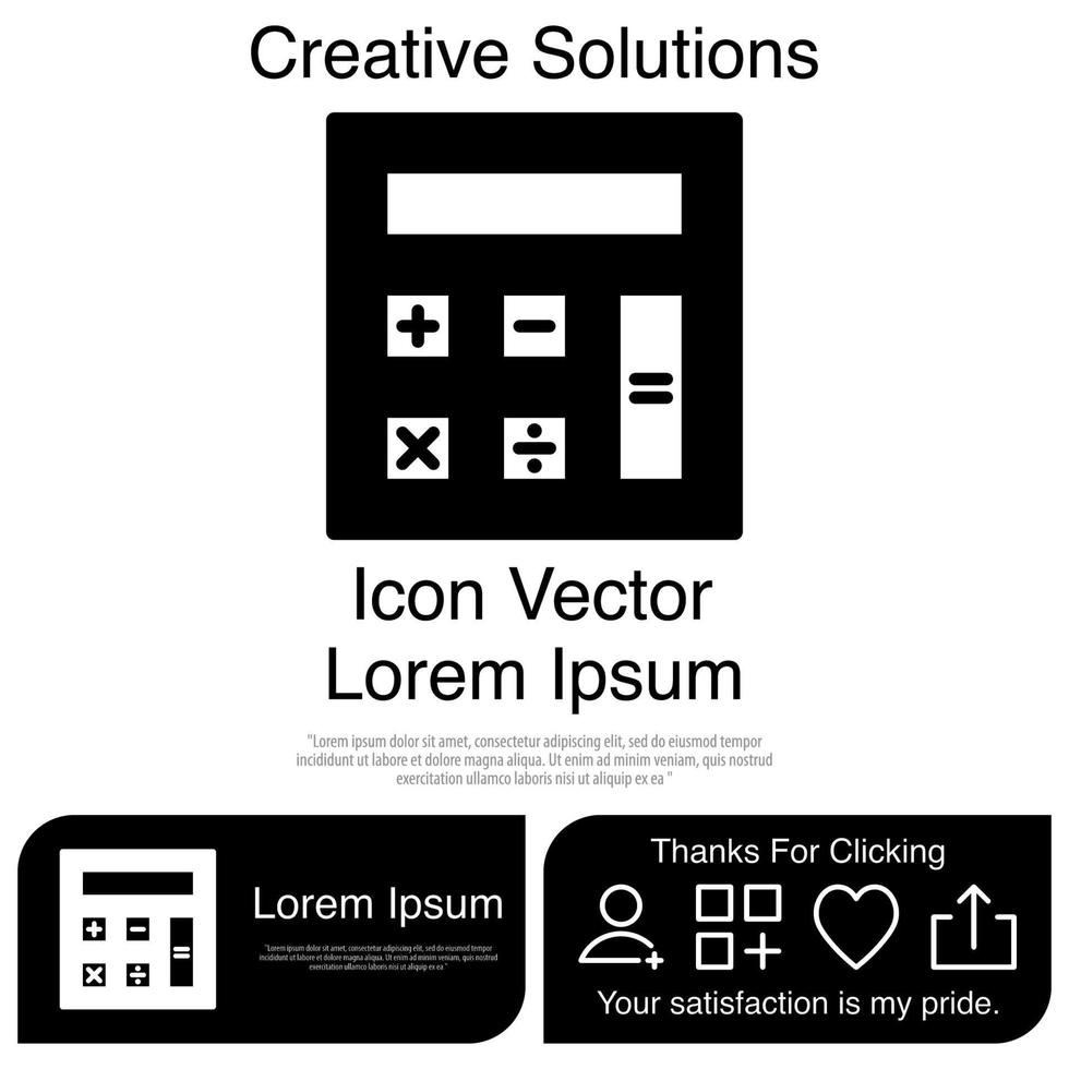 calculatrice icône vecteur eps 10