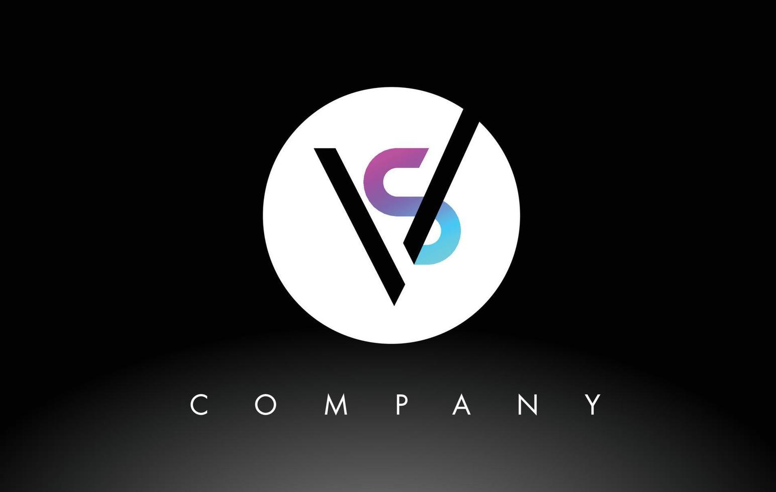logo sv noir violet. vecteur de conception de lettre.
