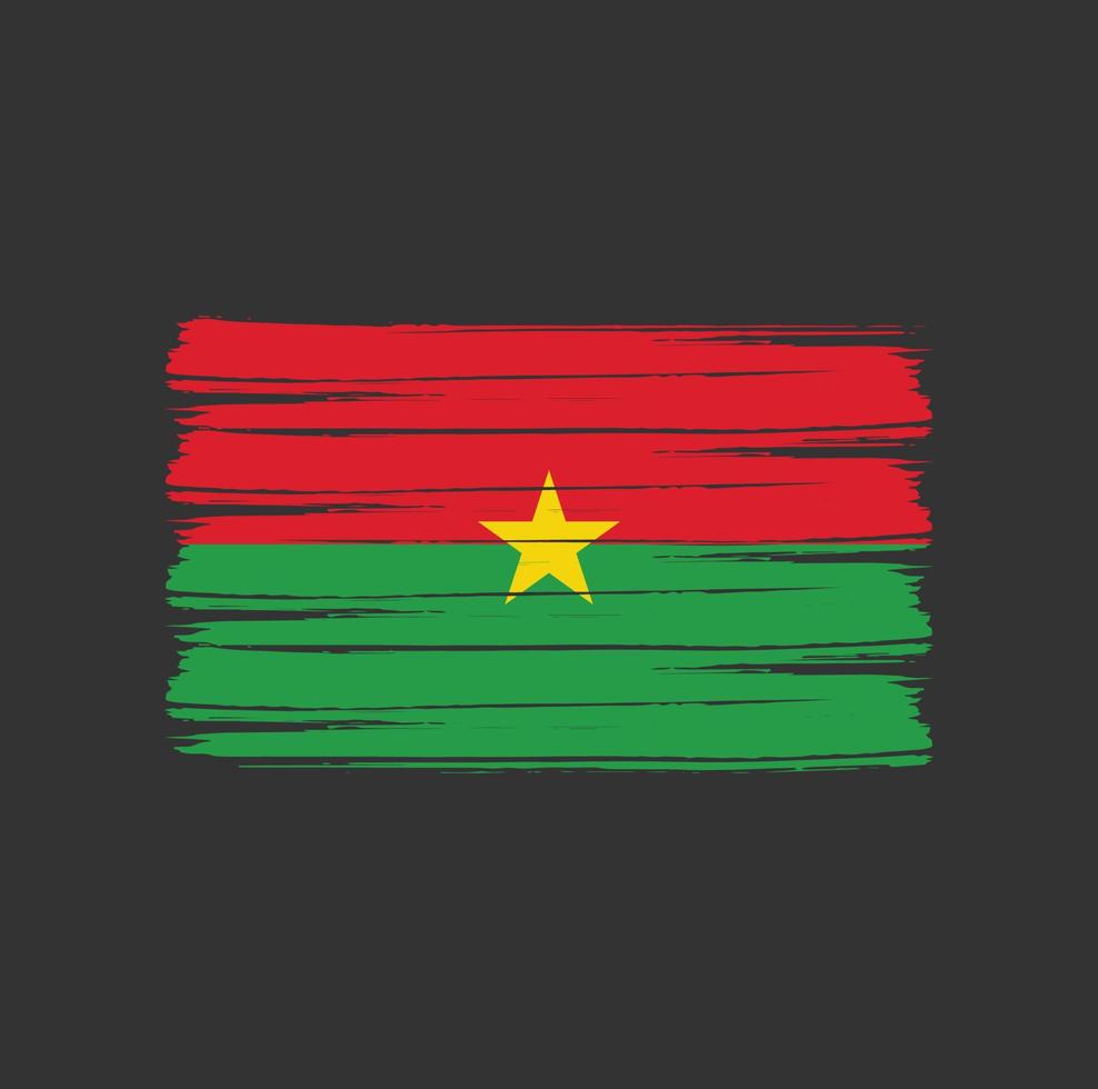 brosse drapeau burkina faso vecteur