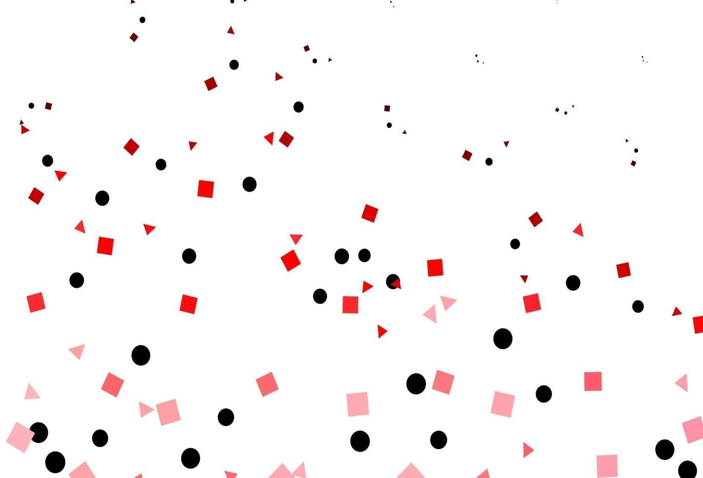 couverture vectorielle rouge clair dans un style polygonal avec des cercles. vecteur