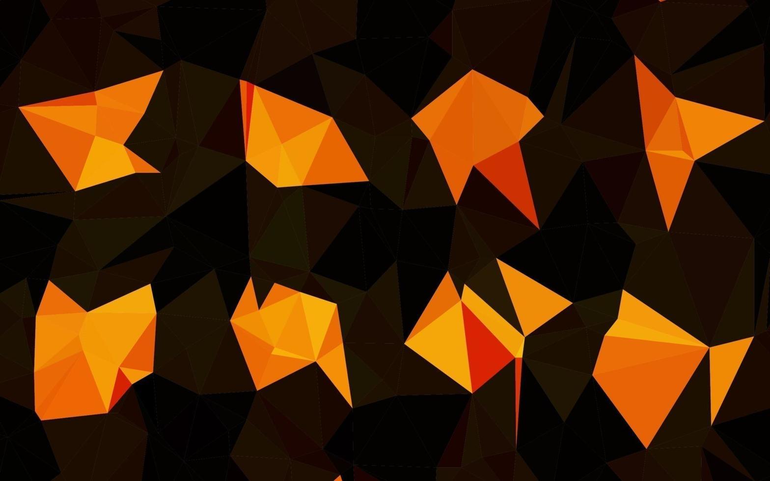 mise en page abstraite de polygone vecteur orange clair.