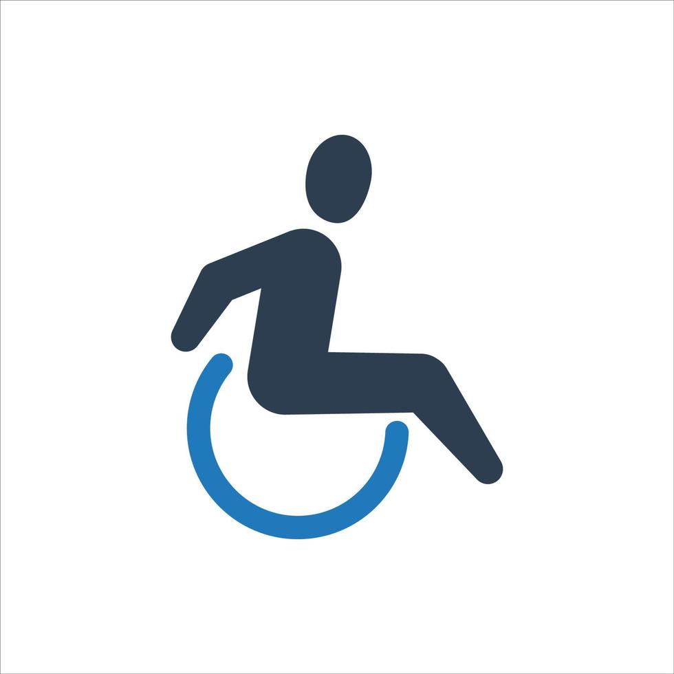 icône handicap, symbole handicapé vecteur