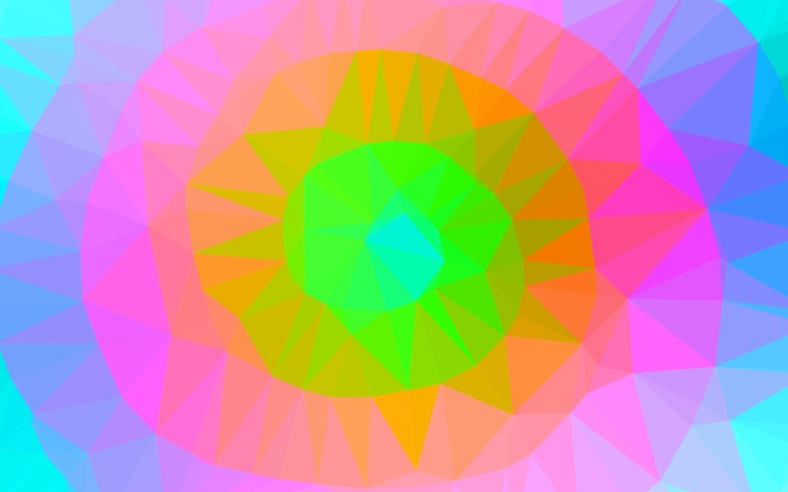 lumière multicolore, texture de mosaïque hexagonale vecteur arc-en-ciel.