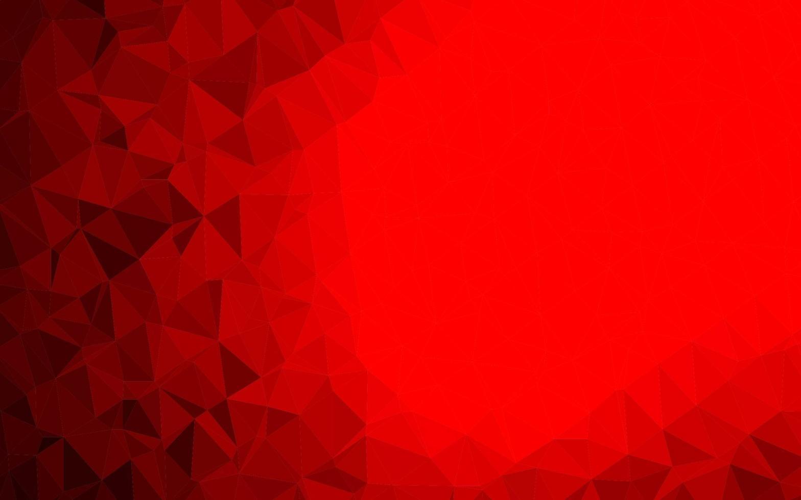 toile de fond abstrait polygone vecteur rouge clair.