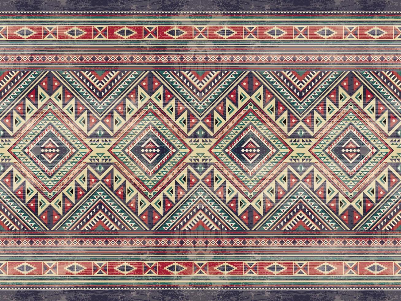 amérindien indien ornement motif géométrique ethnique textile texture tribal motif aztèque navajo mexicain tissu continu vecteur décoration mode