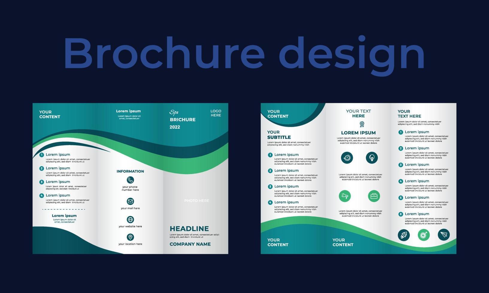 conception de modèle de brochure entreprise créative et nouveau design. vecteur