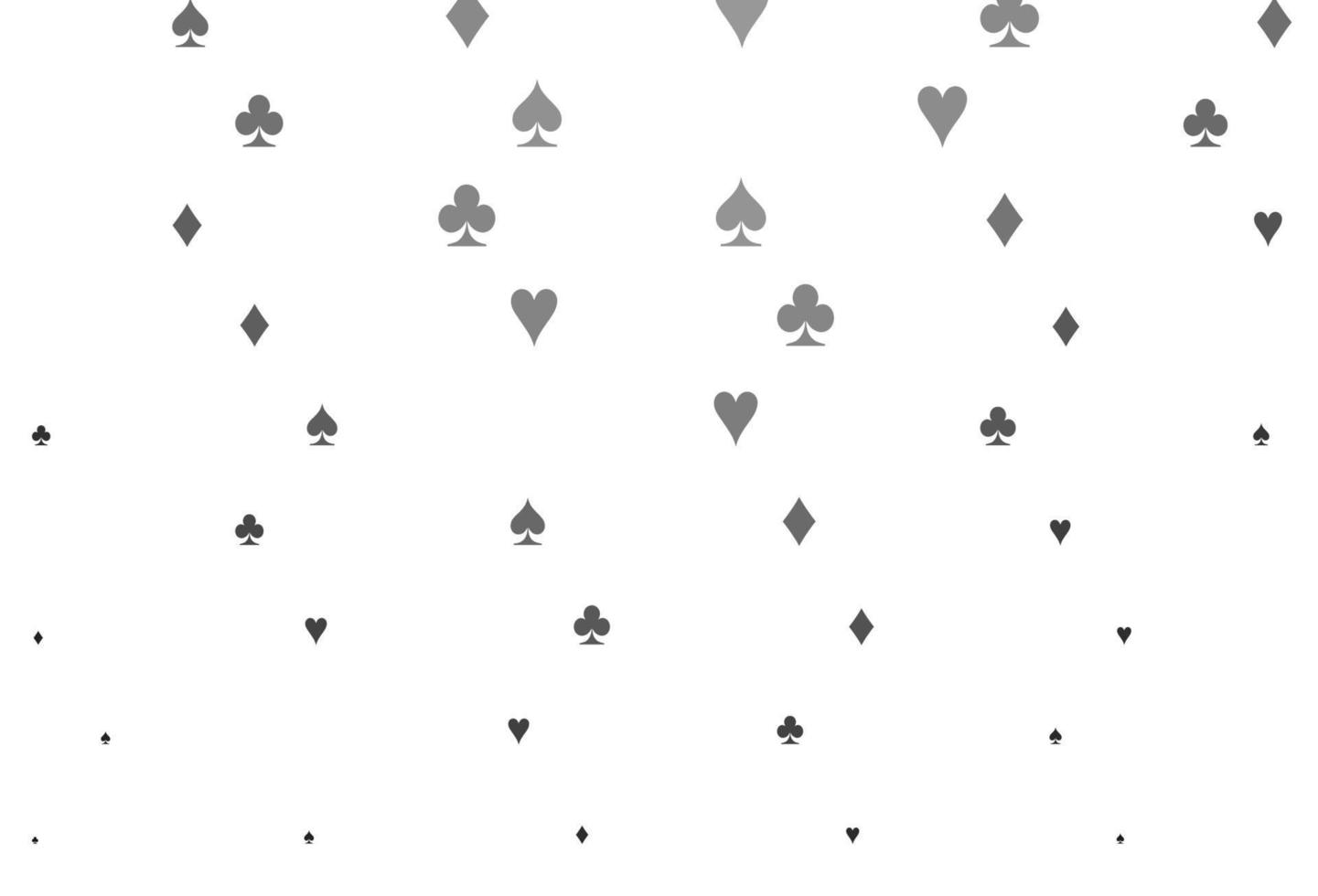 argent clair, motif vectoriel gris avec symbole de cartes.