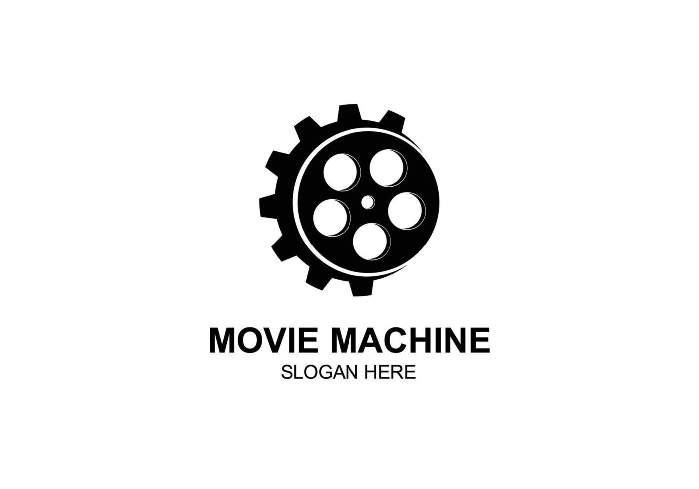 film vidéo cinéma cinématographie production de film création de logo vecteur