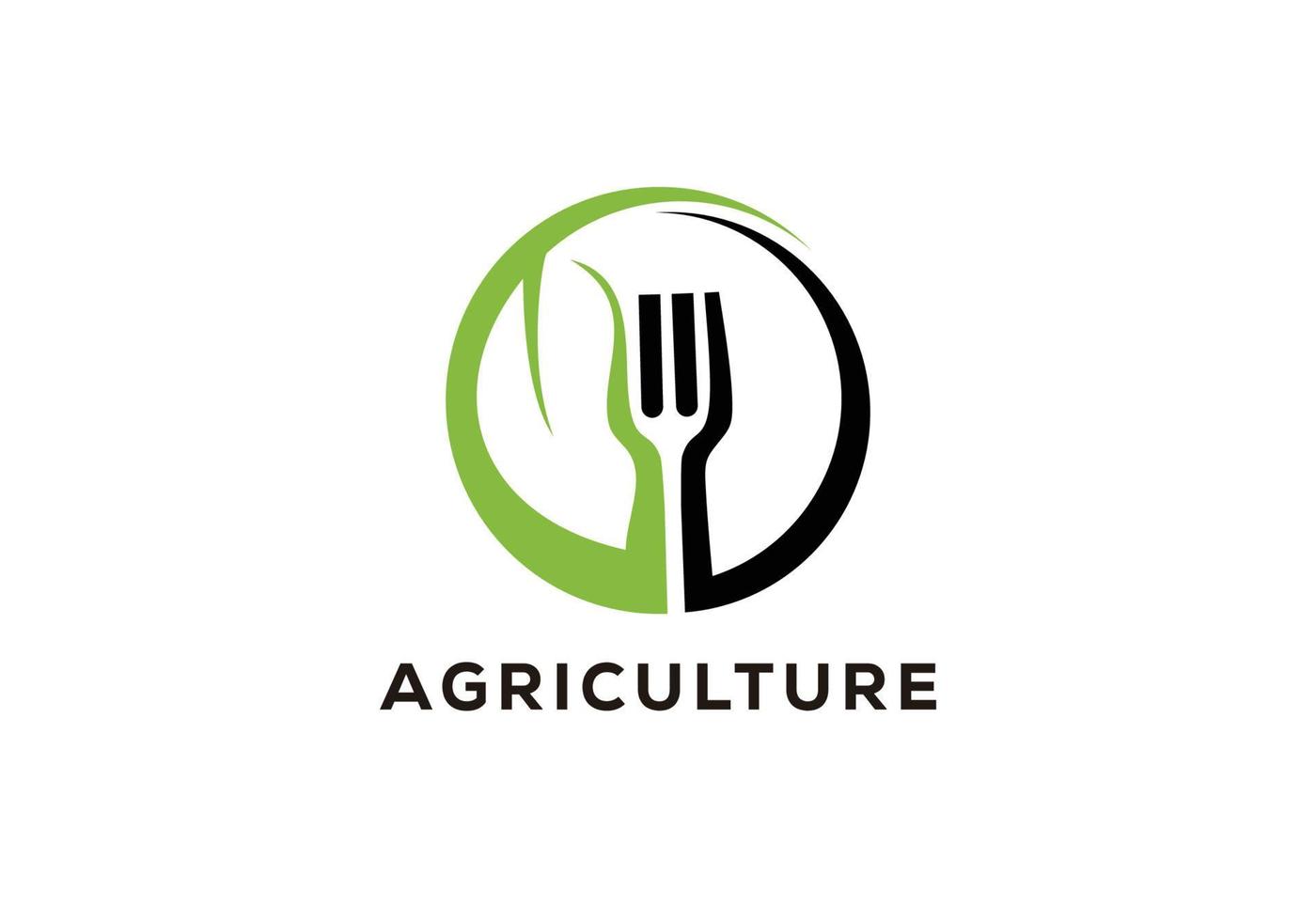 icône de vecteur de logo d'aliments biologiques