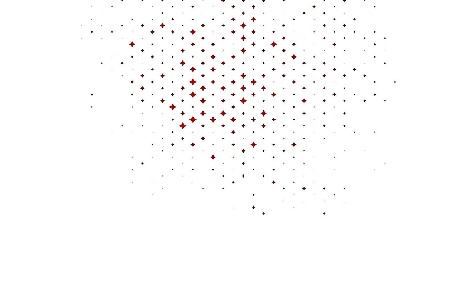couverture vectorielle rouge clair avec petites et grandes étoiles. vecteur