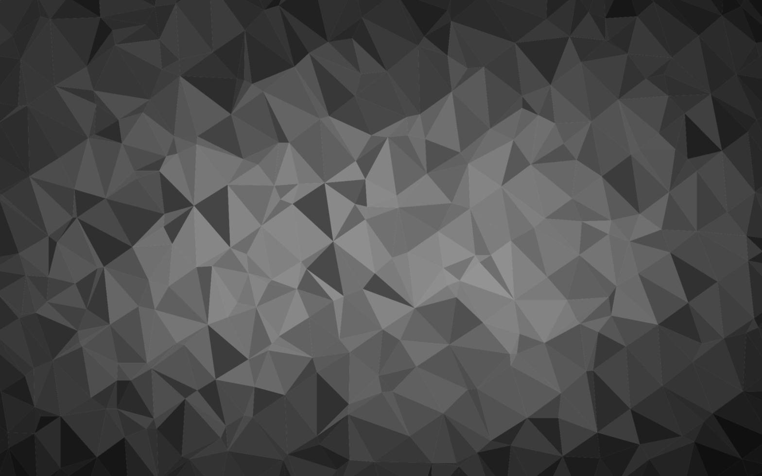 argent foncé, mise en page abstraite de polygone vectoriel gris.