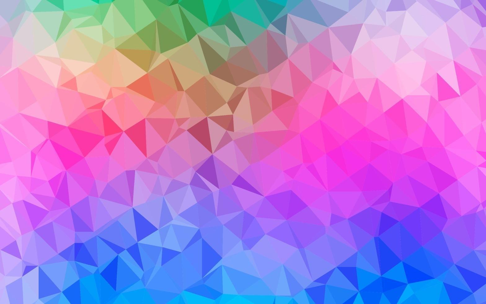 lumière multicolore, toile de fond abstraite de polygone vectoriel arc-en-ciel.