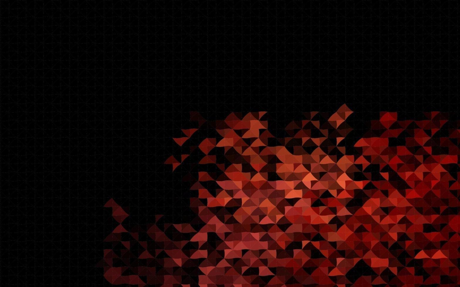 disposition de vecteur rouge foncé avec des lignes, des triangles.