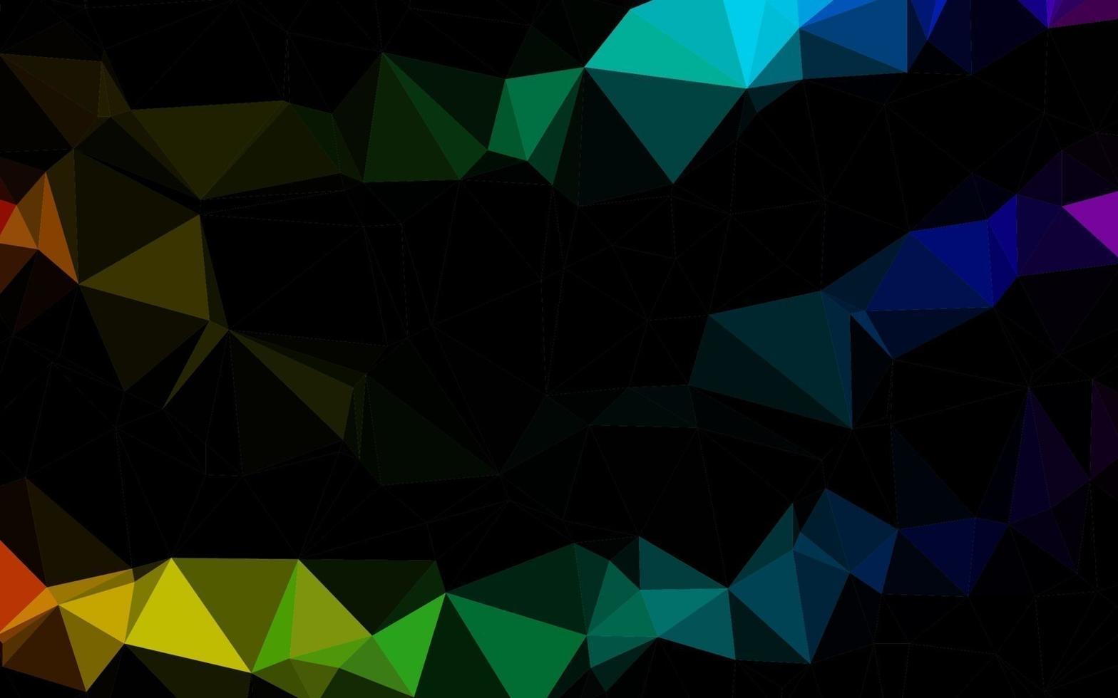 lumière multicolore, disposition polygonale abstraite de vecteur arc-en-ciel.