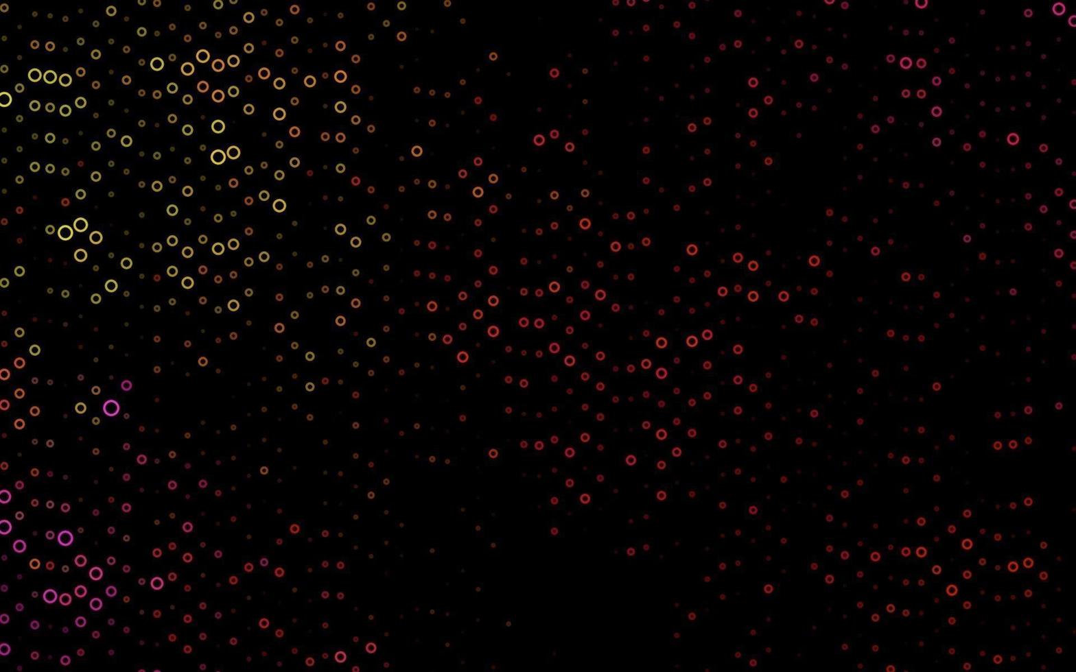 modèle de vecteur rouge et jaune clair avec des cercles.