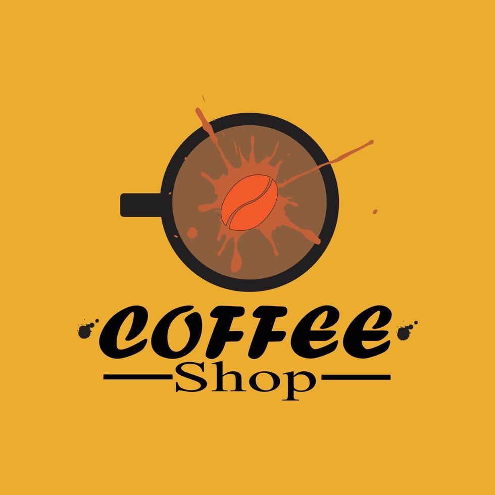 conception de vecteur de logo de café-restaurant