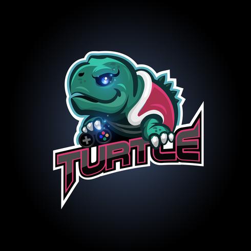 tortue esport logo vecteur