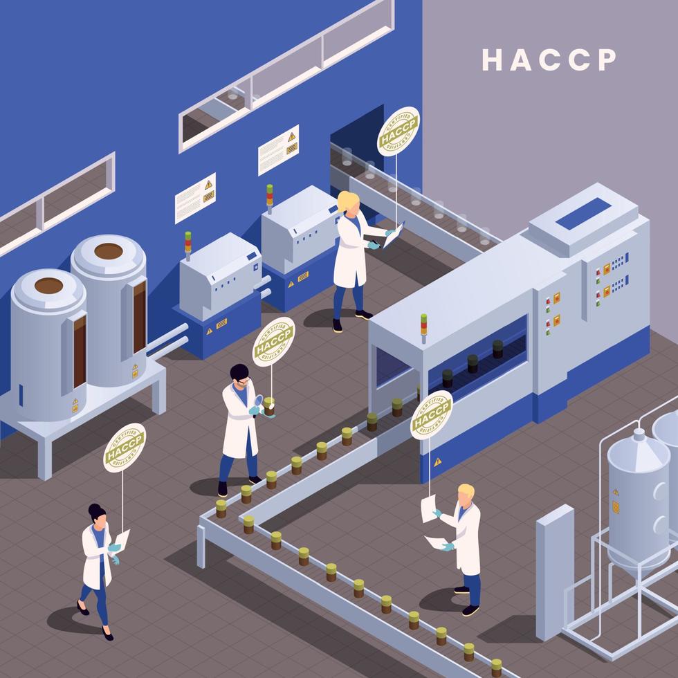 concept de sécurité haccp vecteur