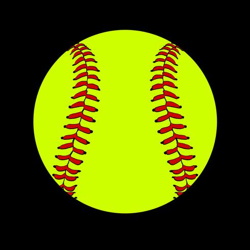 Conception de vecteur de softball