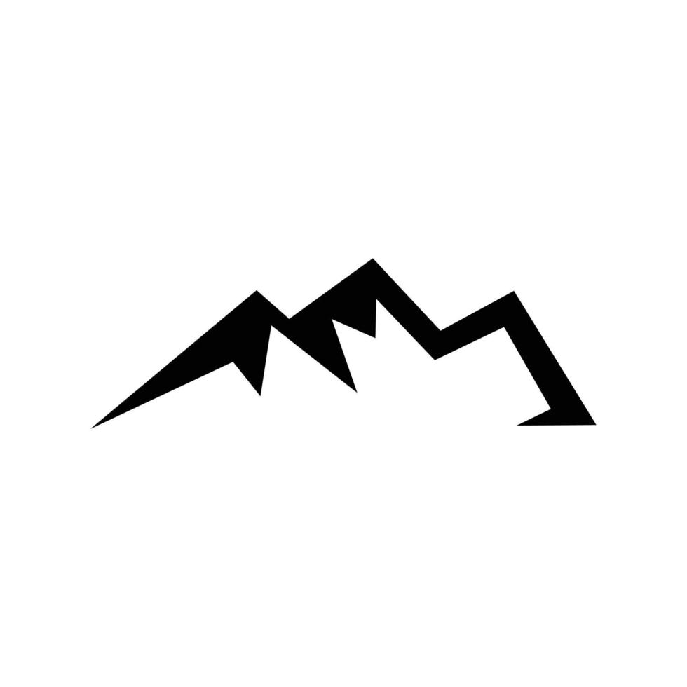 modèle de logo vectoriel de montagne