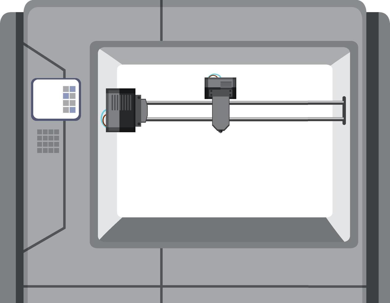 une machine robotique utilisant en usine vecteur