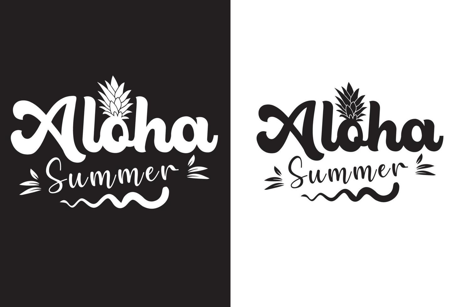 t-shirt d'été aloha. vecteur