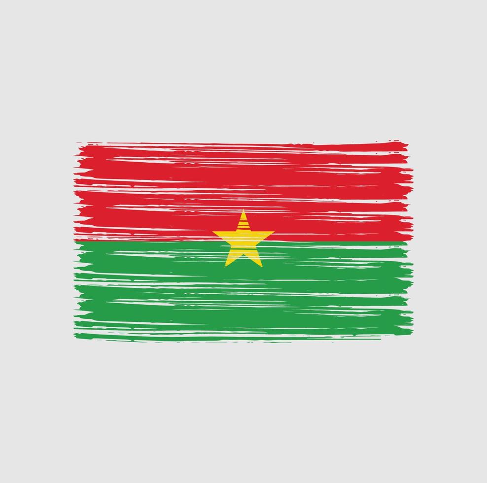 brosse drapeau burkina faso vecteur