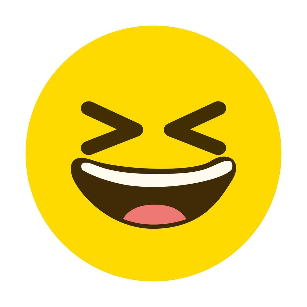 visage jaune emoji smiley émoticône icône vecteur