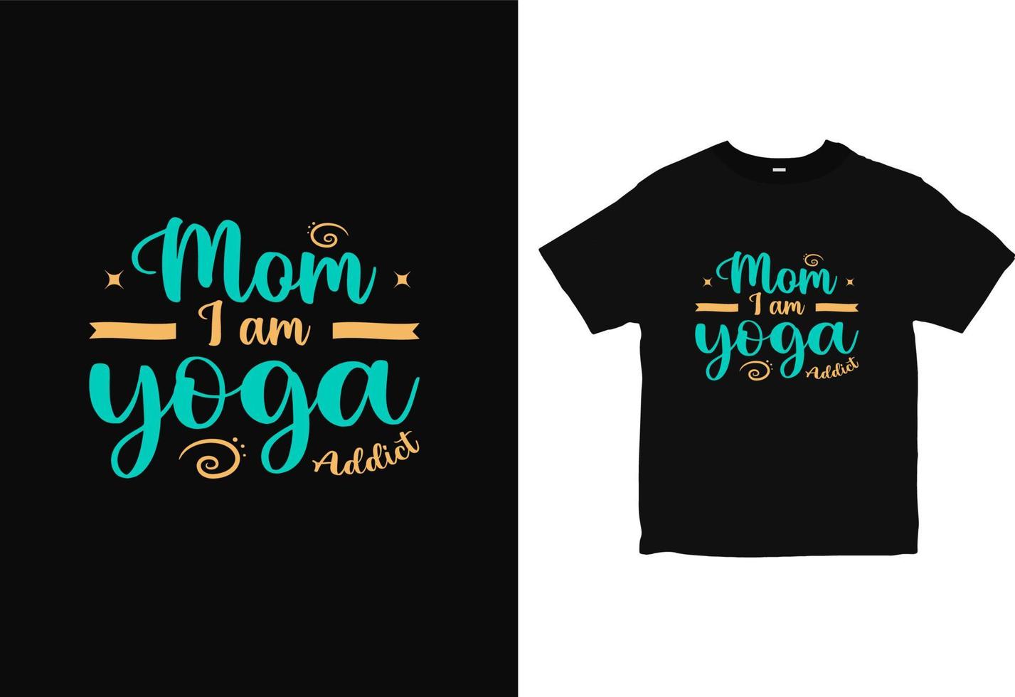 conception de t-shirt de typographie de yoga, vecteur de conception de chemise de vêtements de marque de yoga