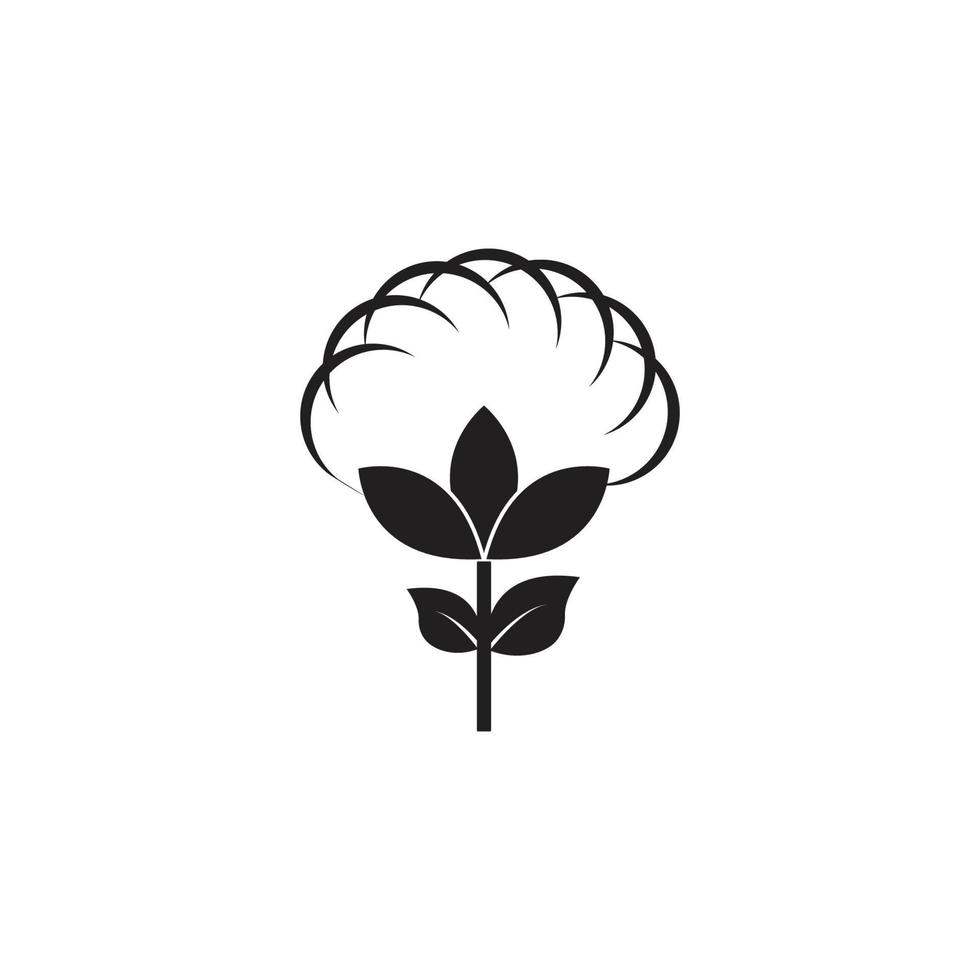 coton logo modèle vecteur symbole nature