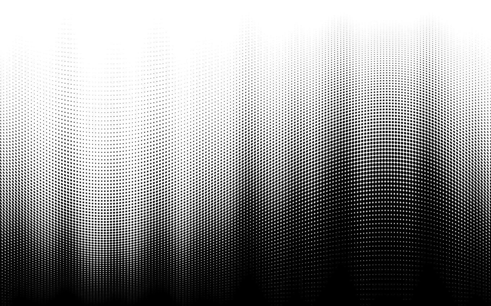 fond de vecteur abstrait de fondu tonal de demi-teinte de vecteur. motif demi-teinte avec des transitions lisses en noir et blanc.